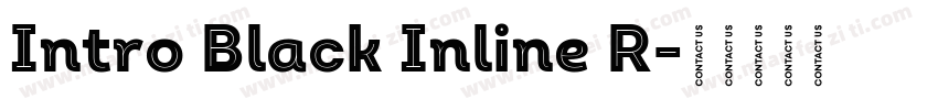 Intro Black Inline R字体转换
